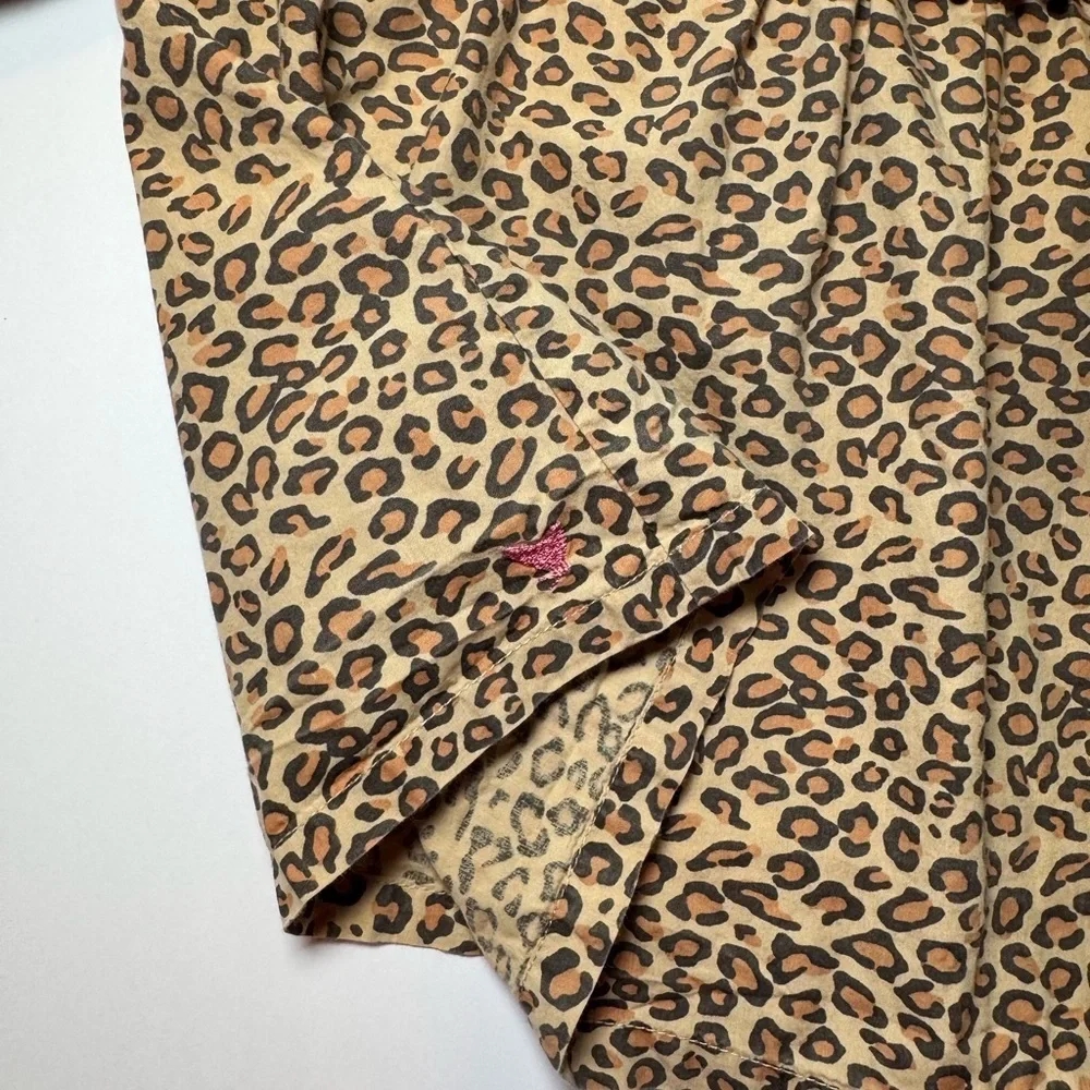 Pink Chicken Cheetah Print Girls Top Size 10Y